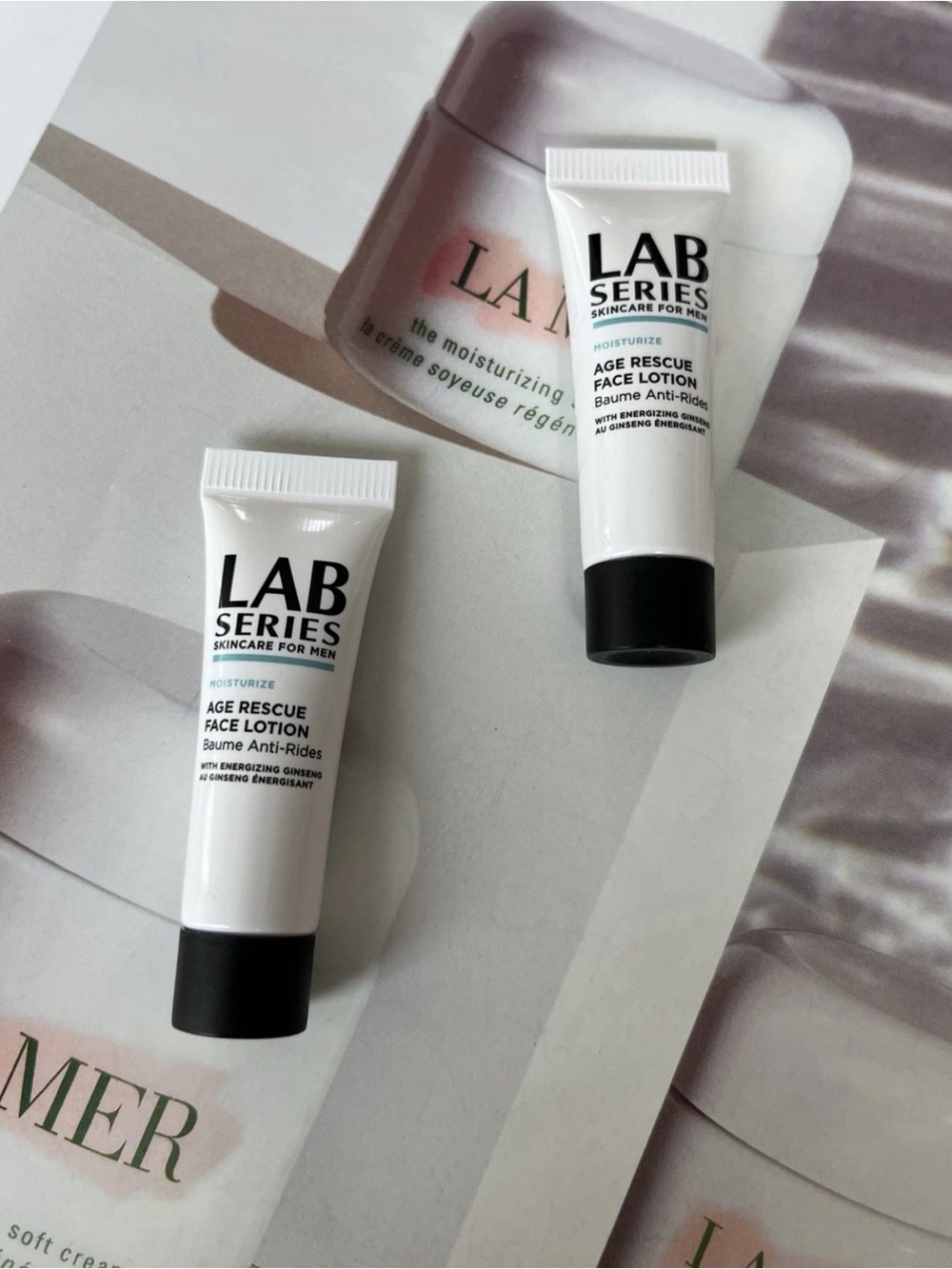 LAB SERIES Age Rescue Face Lotion * 0.24 fl oz / ea x2= Total 14ml New